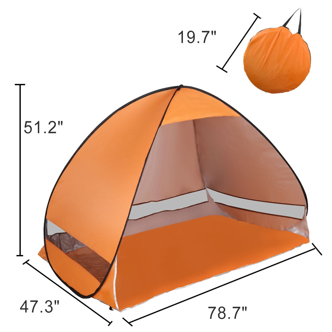 Beach Tent Canopy Sun Shade Easy Pop up Anti-Wind Sun Shelter Wyz20274 -  China Sunshade and Sun Shade price
