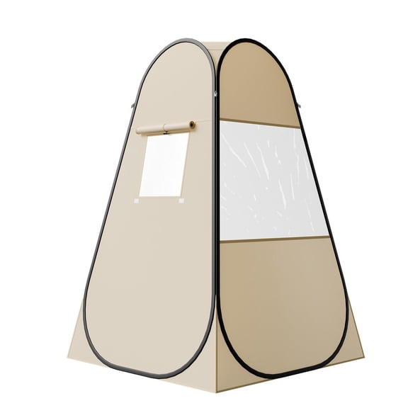 Portable Pop-Up Bubble Tent, 47x47 Inch Waterproof Outdoor Pod with Floor & Cover, 1-Person Clear Dome Shelter for Camping, Fishing, Events