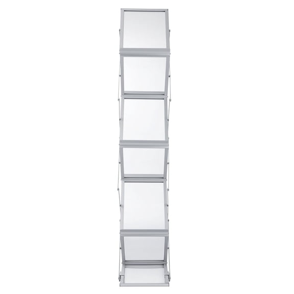 Portable Pop-Up Document Rack, 6-Slot Lightweight Catalog Organizer for Trade Shows, Office, Home Aluminum Frame & Carry Bag
