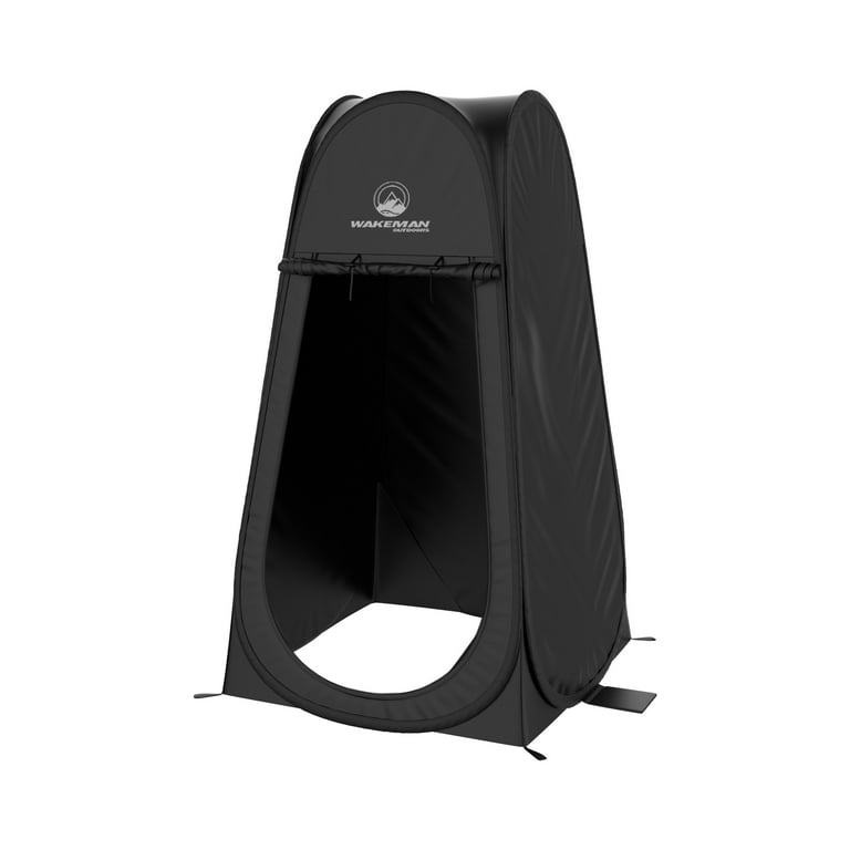 Wakeman Outdoors Pop Up Privacy Tent Dressing Room or Bathroom Black