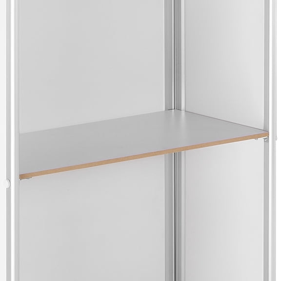Portable Pop Up Podium Table with Storage 30.91 x 14.96 x 71.46 Inch Trade Show Display Counter Stand with Carry Bag for Booth Exhibitions
