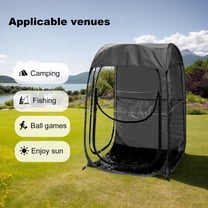 LuckyNote Pop Up Tent Instant Setup Shelter, Waterproof Windproof Portable Outdoor Event Tent for Camping Fishing Sports, Black