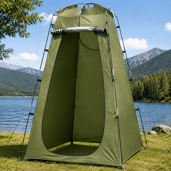 Portable Camping Shower Tent, Pop Up Privacy Tent, Outdoor Changing Room Toilet Tent Waterproof Privacy Shelter for Camping, Beach, Hiking, Fishing