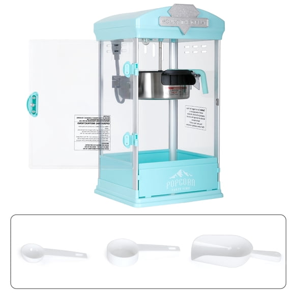 Portable Popcorn Maker 8oz Warming Deck Countertop Popcorn Popper Green