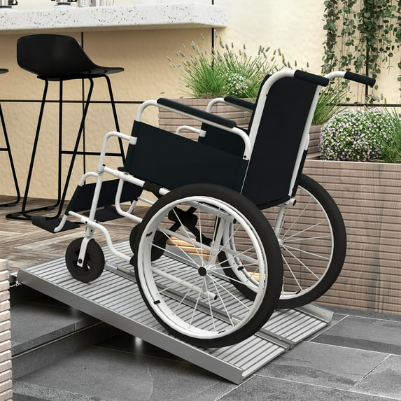 Portable Portable Wheelchair Ramp for Home, Threshold Handicap Ramp 3'