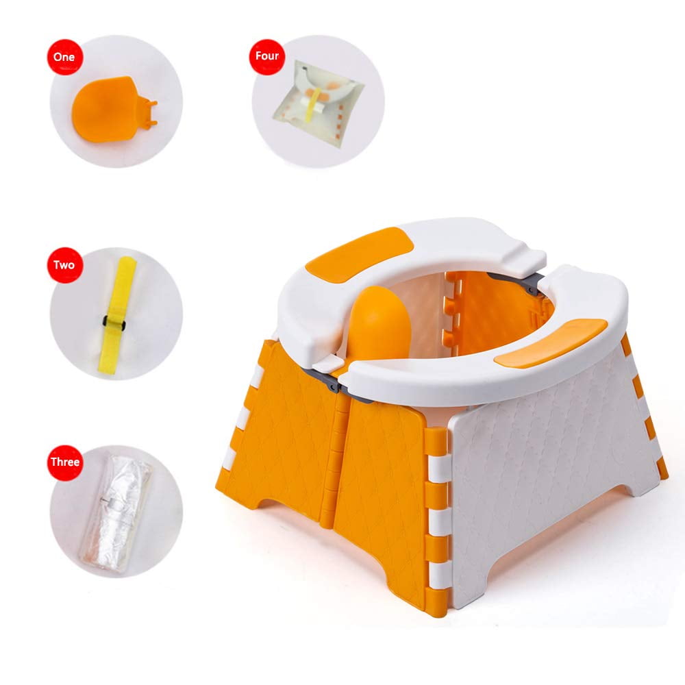 Baby Products Online - Baby Pot Training Seat in Portable Potty for Kids  Toddlers Folding Training Toilet for Travel with Travel Bag and Storage Bag  - Kideno