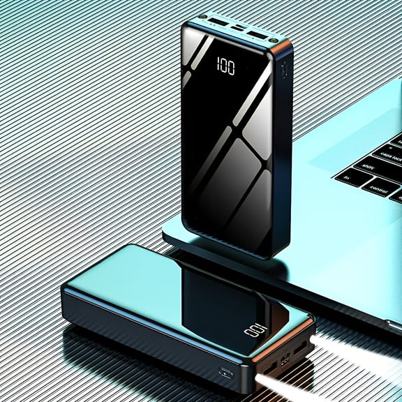 Portable Power Bank, 22.5W Super Flash Charge with Digital Display, Bidirectional Fast Charge, Fast-charging Reserve Battery Pack, Outdoor Travel Camping Light, 30000mAh/50000mAh Large-capacity