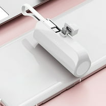 Portable Power Bank 5000mAh under $5! Yrmaups Portable Power Bank, 5000mAh Compact Lipstick Power Bank with Built in Cables, Fast Charging Battery Pack for Phone, Mini Emergency Charger