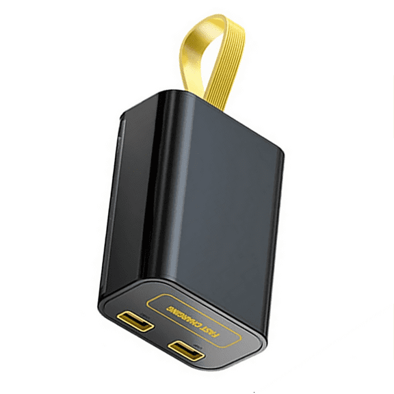 Portable Power Bank Box with Warm Night Light High Power Output for 18650 Batteries, On-the-Go Charging