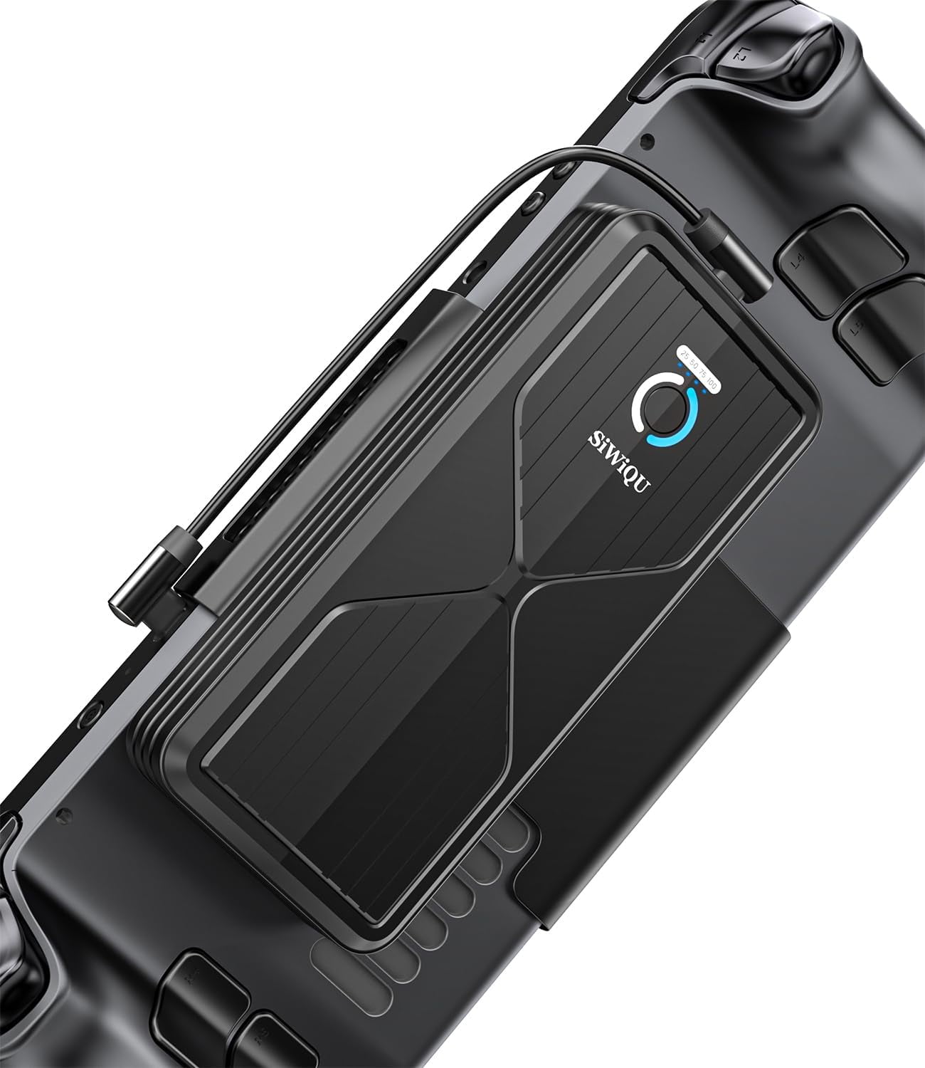 Portable Power Bank Compatible with Steam Deck, 20000mAh Detachable External Battery Pack 45W Fast Charging for Steam Deck, MacBook, iPad, Dell, HP, Notebook, Samsung, iPhone, Switch and More