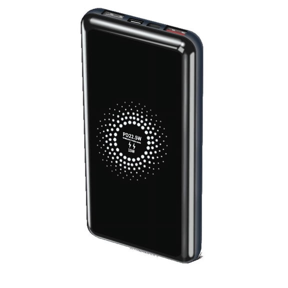 Portable Power Bank with Fast Wireless Charger and Dual USB ports for Samsung Galaxy S22 5G,S20 FE, S20 FE 5G, Z Fold2, Note20 Ultra 5G, Note20, Note 20 Ultra, Note 20, Z Flip, S20 Ultra 5G (Black)