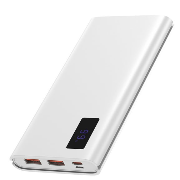 Portable Power Bank with 10,000mAh Internal Battery, 22.5W Fast Charging, USB/Type-C Charger, Power display