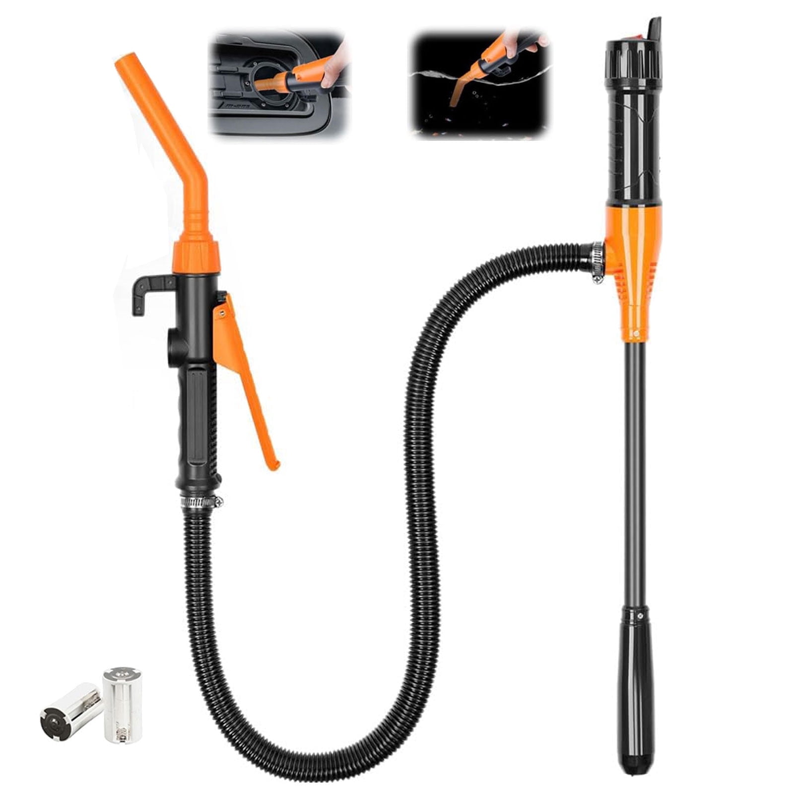 Wbeng Portable Power Battery Pump, Upgrade Portable Fuel Transfer Pump Battery Operated Electric Siphon 2.4G Gallons for Fuel Diesel Water Transfer