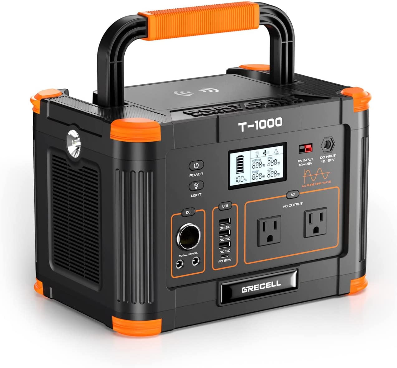 EBL 1000W Power Station, Solar Generator, 270000mAh Battery, AC Outlets, USB Ports, PD60W, for Camping - Walmart.com EBL 1000W Power Station, Solar Generator, 270000mAh Battery, AC Outlets, USB Ports, PD60W, for Camping - Walmart.com