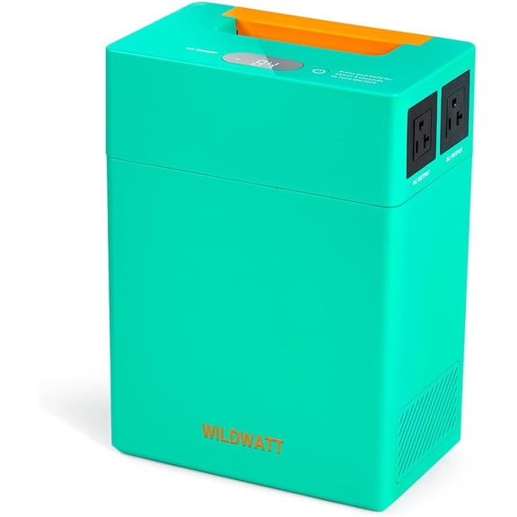 Portable Power Station 1004Wh,Safe LiFePO4 Battery 200W Peak AC Outlet,18.74lb Compact Lightweight for Outdoor Fishing,Camping,Emergency RV,Home Backup,Hunting,Live Streaming Green Direct AC