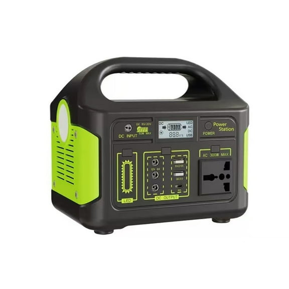Portable Power Station 300W, 280Wh Capacity, Supports Multiple Device Charging, 110V Output, Ideal for Home Backup and Outdoor Activities