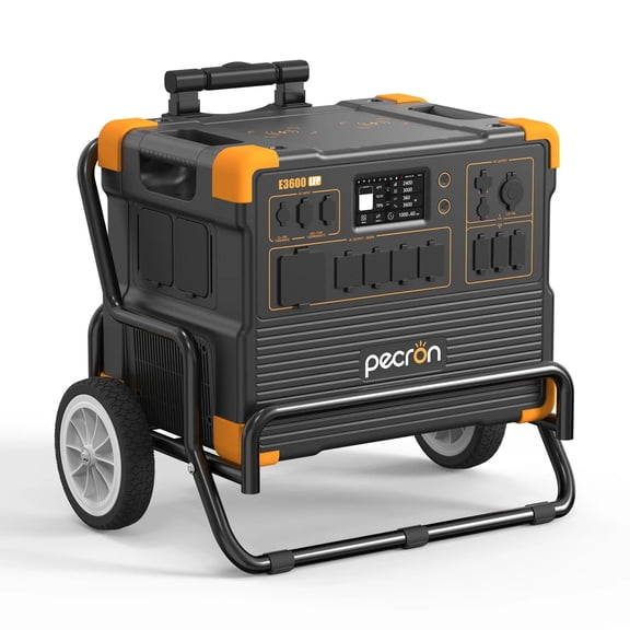 Portable Power Station 3072Wh LiFePO4 Solar Generator 3600W Pure Sine Wave Expandable Home Backup Battery RV 30A Touchscreen Fast Charging