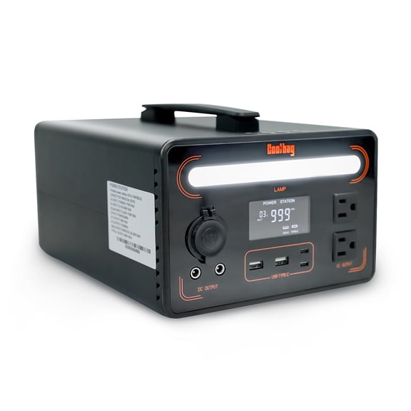 Portable Power Station 600W 560Wh LiFePO4 battery solar generator AC Outlet/Wireless Charging Outdoor Power Station For Emergencies/Homeuse/Camping RV(Solar Panel Not Included)