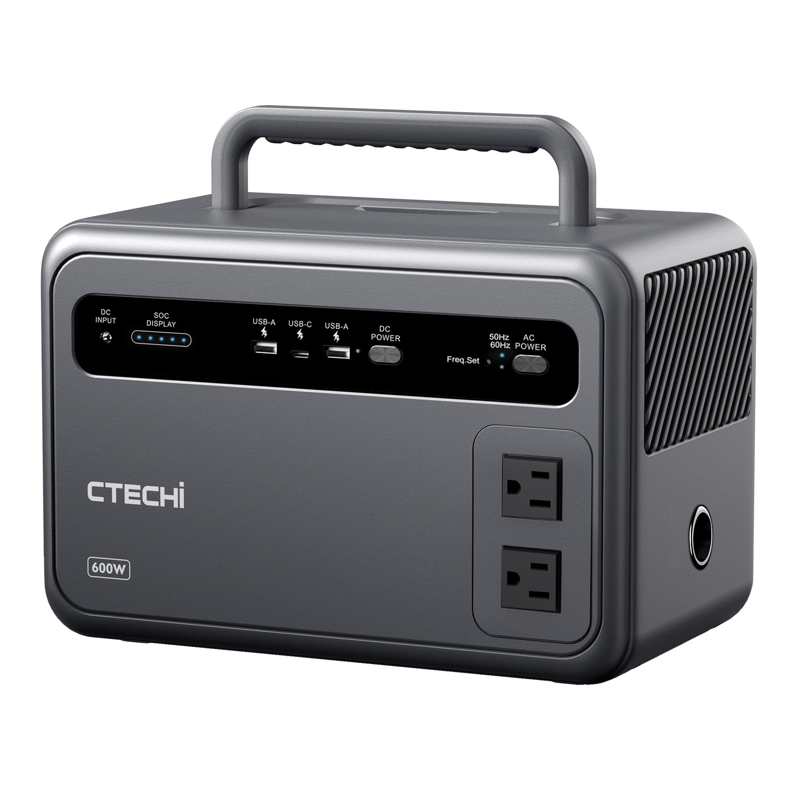 CTECHI ポータブル電源GT600 CTECHi GT600 Portable Power Station, 600W, 384Wh Backup for