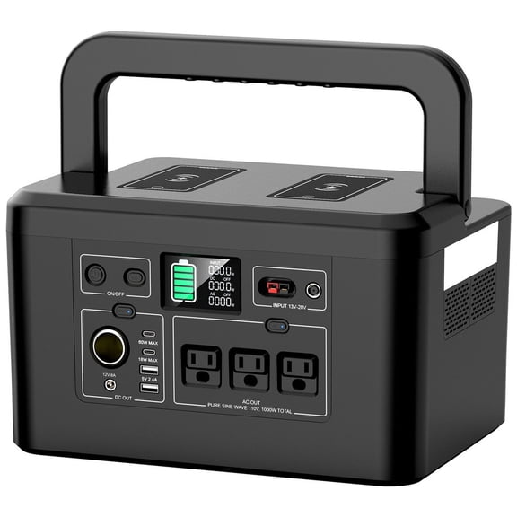 Portable Power Station 800W 740Wh Battery Fast Charging Home Emergency Backup Camping RV Solar Generator