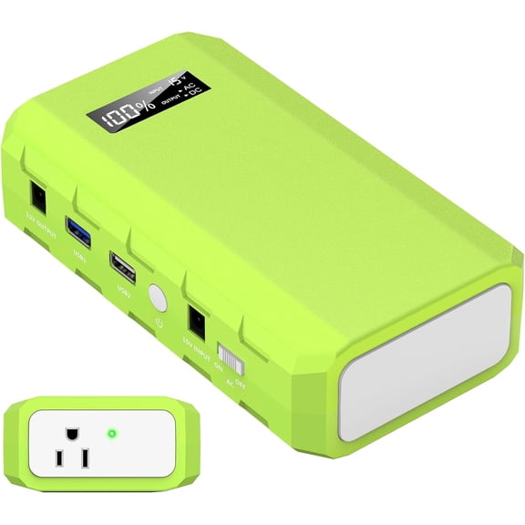 Portable Power Station with AC Outlet, 65W/110V External Battery Pack 24000mAh/88.8Wh Power Pack, Portable Power Source Supply Backup for Outdoor Tent Camping Home Office