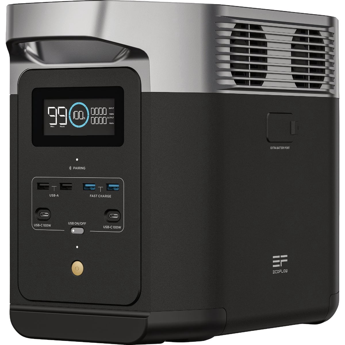 Portable Power Station DELTA 2, 1024Wh LiFePO4 (LFP) Battery, 1800W AC/100W USB-C Output, Solar Generator(Solar Panel Optional)