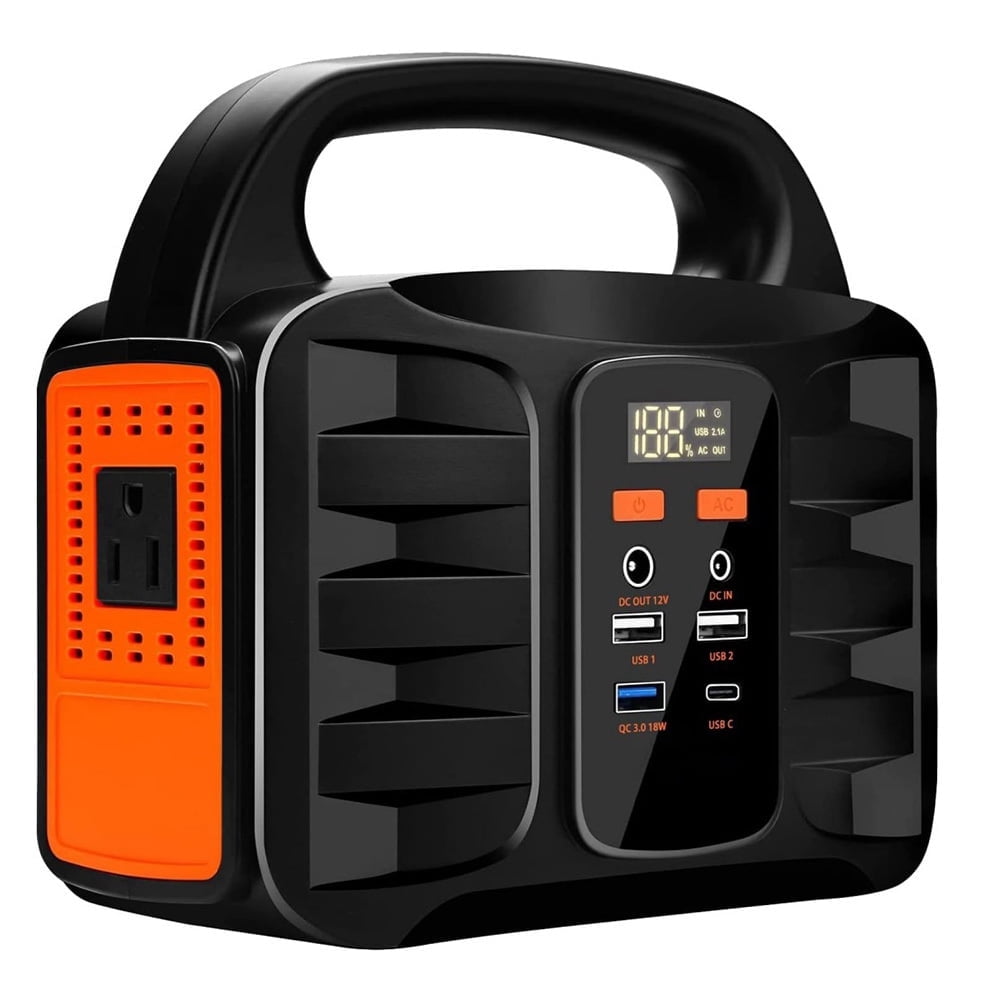 Portable Power Station Generator, Powerstation 42000mAh 220V/150W (Peak 200W) AC Outlet Camping Generators Power Bank for Outdoor, Hunting, Home, Emergency