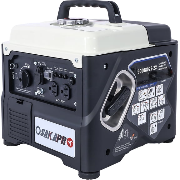 Portable Power Station Portable Inverter Generator,1200W ultra-quiet gas engine, EPA Compliant, Eco-Mode Feature, Ultra Lightweight for Backup Home Use & Camping,Power Station