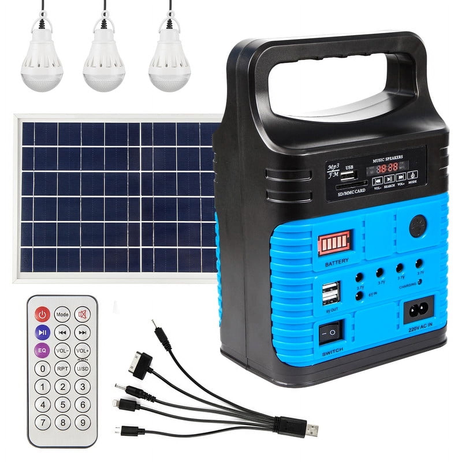 Portable Power Station,Solar Generator with Panels included,LiFePO4 ...