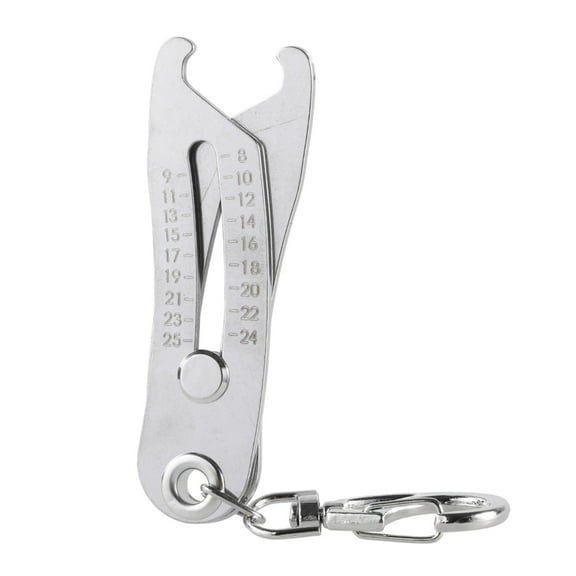 Portable Precise Thread Size Checker Keychain Bolt Size Finders Keychain Nut and Bolt Thread Gauges Identifiers Tool
