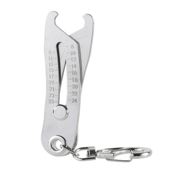 Portable Precise Thread Size Checker Keychain Bolts Size Finders Keychain Nut and Bolts Thread Gauges Identifiers Tool