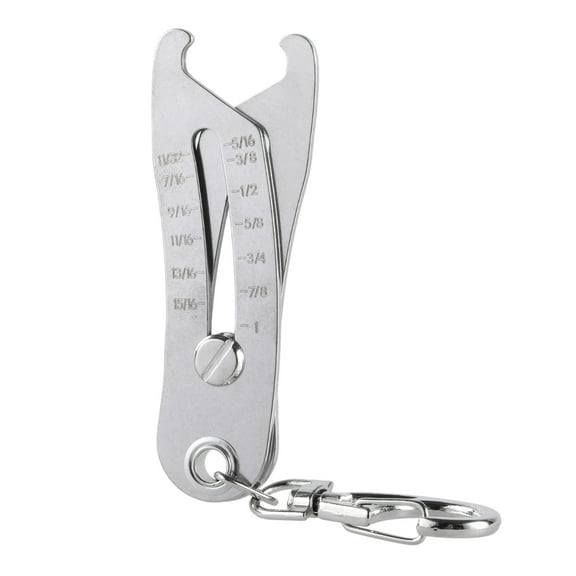 Portable Precise Thread Size Checker Keychain Bolts Size Finders Keychain Nut and Bolts Thread Gauges Identifiers Tool