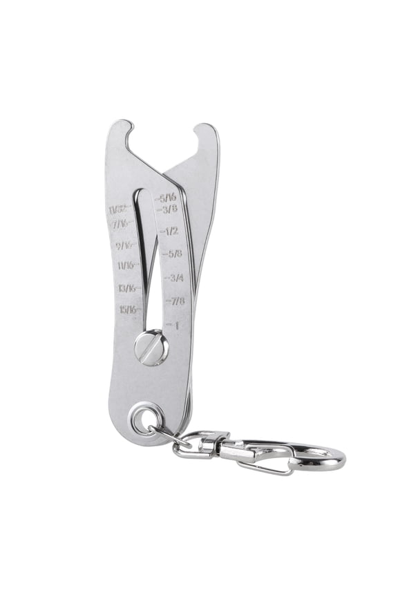 Portable Precise Thread Size Checker Keychain Bolts Size Finders Keychain Nut and Bolts Thread Gauges Identifiers Tool
