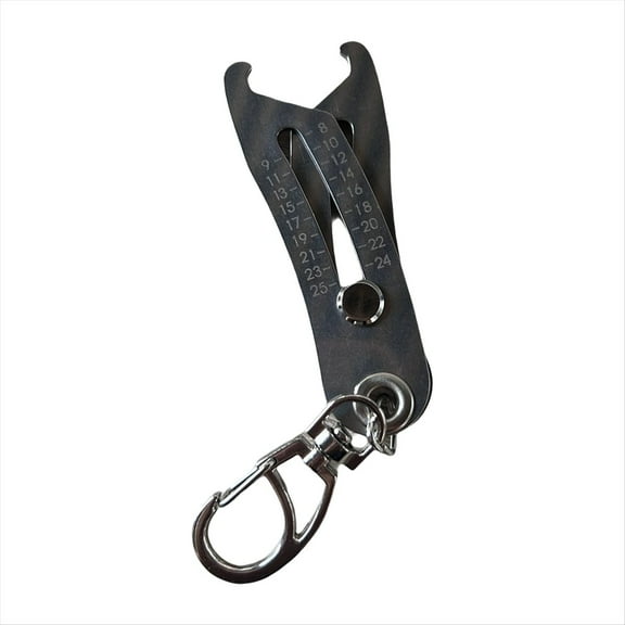 Portable Precise Thread Size Checker Keychain, Nut & Bolt Finder Keychain 1pcs