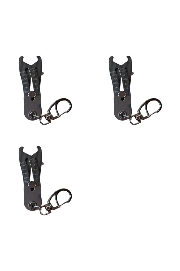 Portable Precise Thread Size Checker Keychain, Nut & Bolt Thread Size Checker Bolt Size Finder Keychain 3pcs