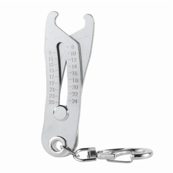 Portable Precise Thread Size Checker Keychain Nut and Bolt Thread Checker Metric Bolt Size and Thread Identifiers Gauges