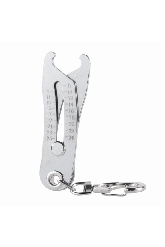 Portable Precise Thread Size Checker Keychain Nut and Bolt Thread Checker Metric Bolt Size and Thread Identifiers Gauges