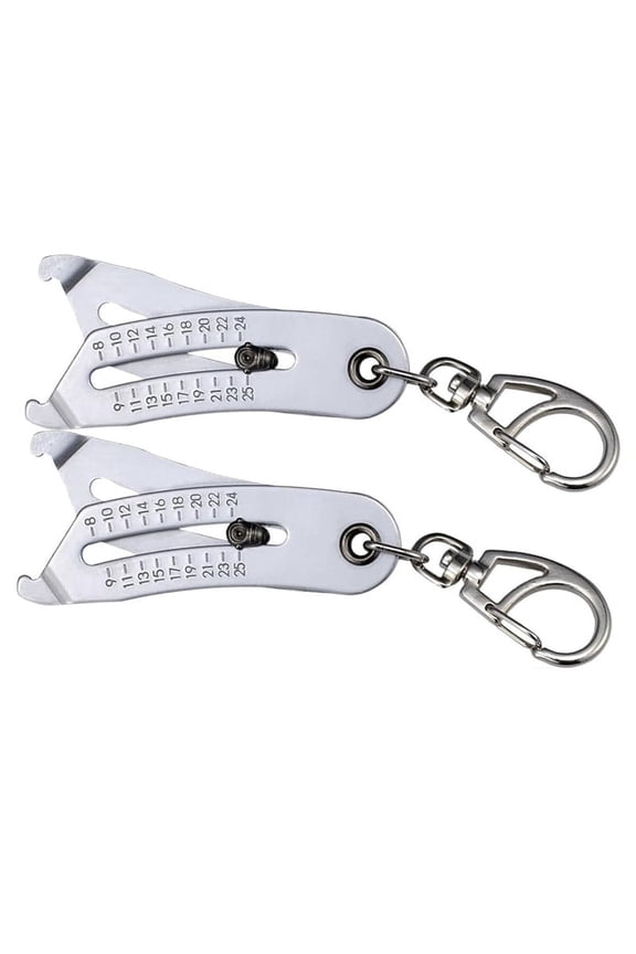 Portable Precise Thread Size Checker Keychain