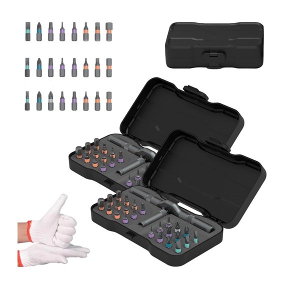 Portable Precision Ratchet Screwdriver Set Multi-Purpose Repair Tool Kit for Home Improvement