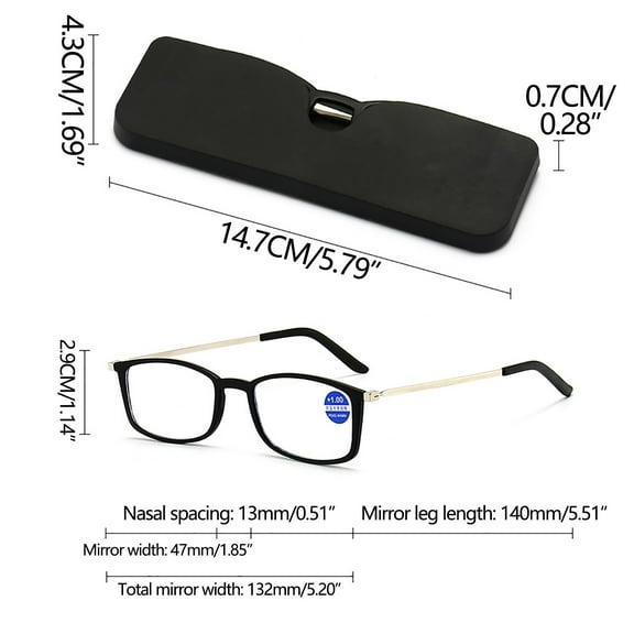 Portable Presbyopia Glasses for The Elderly 150 Degrees