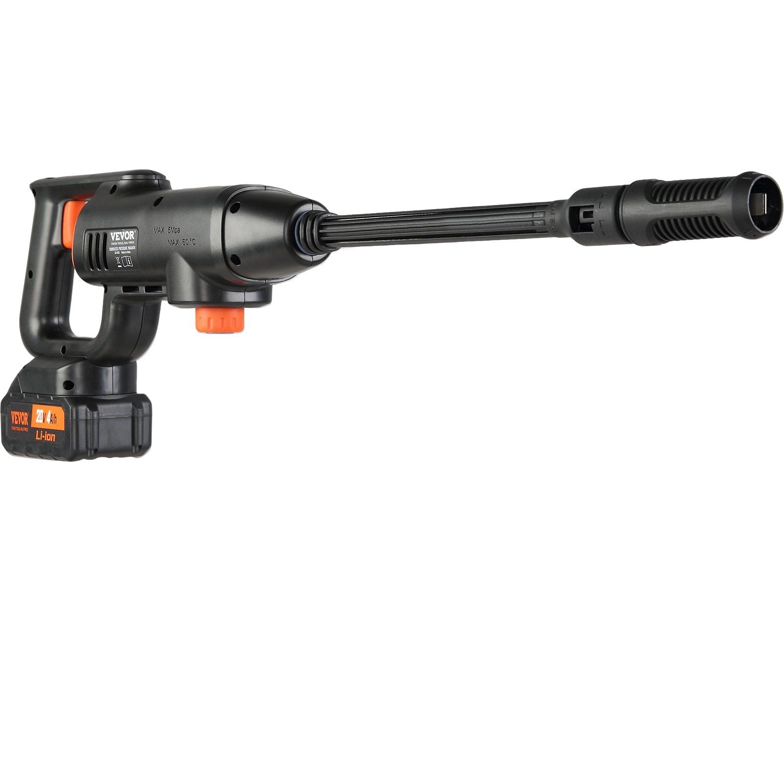 Portable Pressure Washer Gun, 580-PSI 1.1 GPM, Cordless High-Pressure Cleaner with 4.0Ah Battery & Charger, for Car/Home/Watering