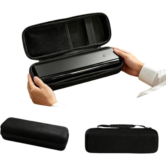 Portable Printer Case Compatible for N80, Double-Layers Thermal Printer Cover Pouch for Travel with Mesh Pocket