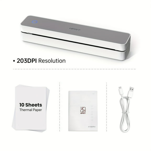 Portable-Printer Wireless for Travel, 299DPI Inkless-Thermal-Small-Printer for Home Use, Office, Vehicles, mobile Printer Supports 8.5" X 11" US Letter&A4&A5 Size, for Smartphone & PC.