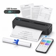 thumbnail image 1 of Portable Printer Wireless for Travel, Inkless Thermal Printer 300dpi Supports A4 & 8.5" x 11" Letter Thermal Paper, Compatible with Phone, Android, Laptop and PC Great for Office Receipt Home, 1 of 1