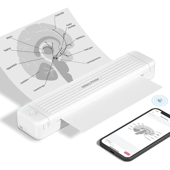 Portable Printers for Travel, P831 Inkless portable Printer