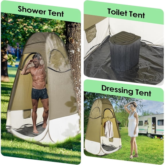 Portable Privacy Tent - Pop Up Shower & Changing Room for Outdoor Camping