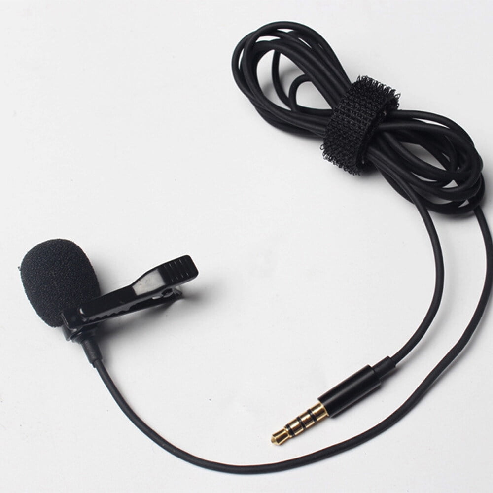 Portable Professional Grade Lavalier Microphone 3.5mm Jack Handsfree Omnidirectional Mic Easy