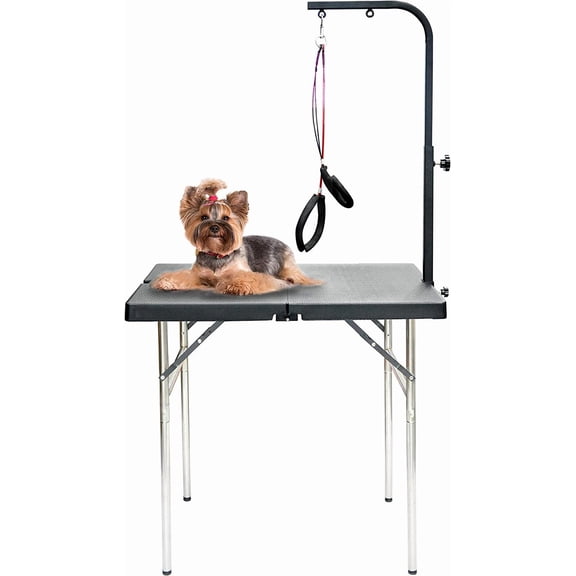 Portable Professional Pet Grooming Table with Double Leashes and Clamp for Large and Medium Dogs, 32 * 20 inch