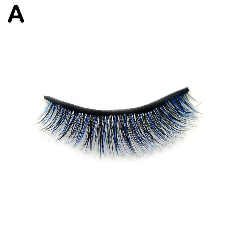 Portable Professional Self-adhesive 1 Pair False Eye T Reusable Eyelashes M0G0 C0W8