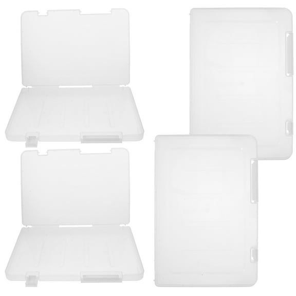 Portable Project Box Organizer Office Supplies Plastic File Boxes A4 Storage Photo Organizers And Case Pcs
